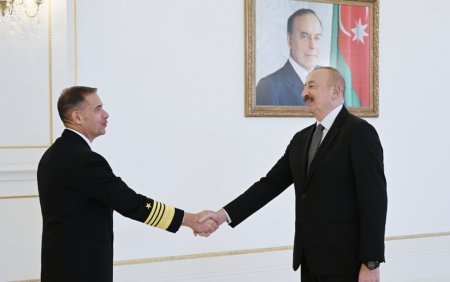 Prezident amerikalı rəsmini qəbul etdi -