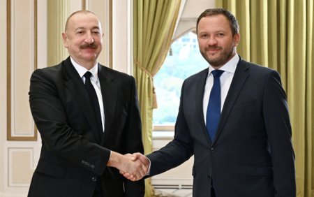 Prezident Estoniya XİN rəhbərini qəbul etdi - Fotolar