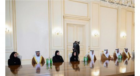 Prezident İlham Əliyev Birləşmiş Ərəb Əmirlikləri Federal Milli Şurasının sədrini qəbul edib