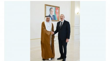 Prezident İlham Əliyev Birləşmiş Ərəb Əmirlikləri Federal Milli Şurasının sədrini qəbul edib