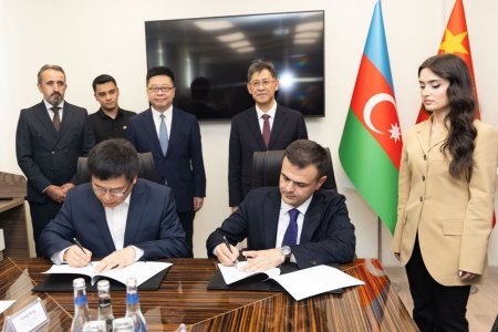 Abşeron Logistika Mərkəzi və Sian Limanı arasında Memorandum imzalandı - Foto