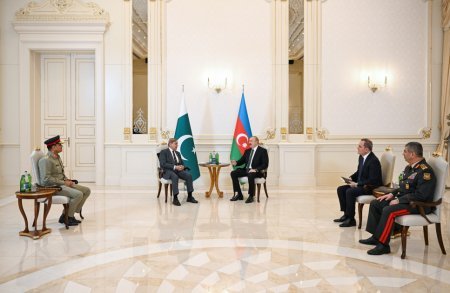 Prezident Şahbaz Şəriflə məhdud tərkibli görüş keçirdi - Fotolar