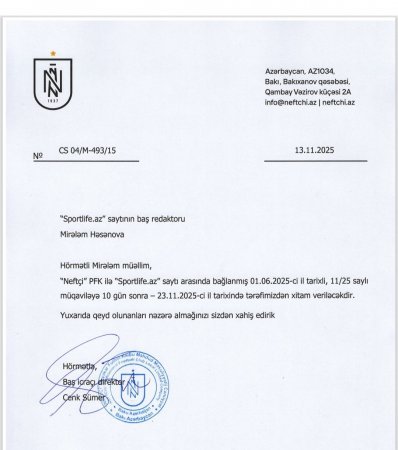 “Neftçi” Samir Abasovun qalmaqallı görüntülərini yayan saytla müqaviləyə xitam verdi - Fotolar