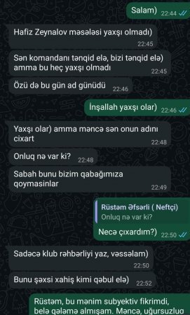 “Neftçi” Samir Abasovun qalmaqallı görüntülərini yayan saytla müqaviləyə xitam verdi - Fotolar