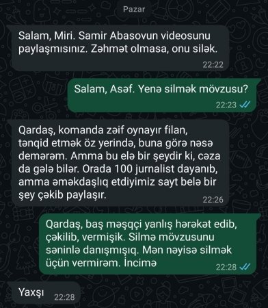 “Neftçi” Samir Abasovun qalmaqallı görüntülərini yayan saytla müqaviləyə xitam verdi - Fotolar