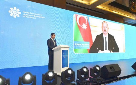 Bakıda D-8 Media Forumu keçirilir - Fotolar