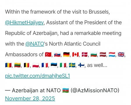 Hikmət Hacıyev NATO Baş Qərargahında alyansın rəhbərliyi ilə görüş keçirib