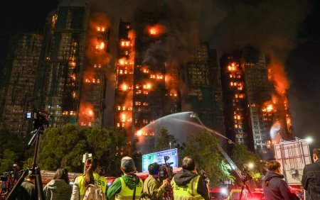 Honkonqdakı yanğında ölənlərin sayı artdı