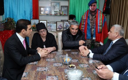Anar Məmmədov Tərtərdə şəhid ailəsini ziyarət etdi - Fotolar