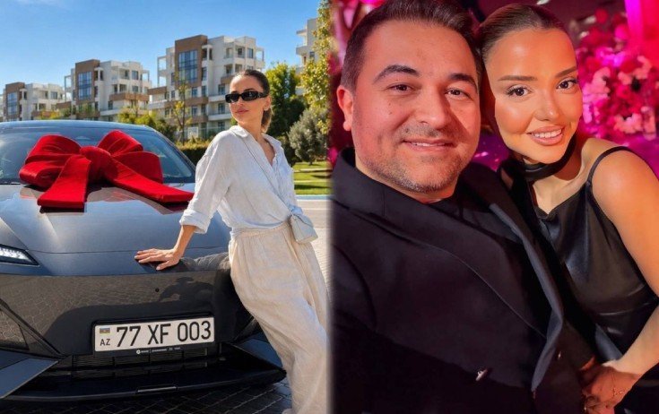 Həyat yoldaşına ad günündə maşın hədiyyə etdi